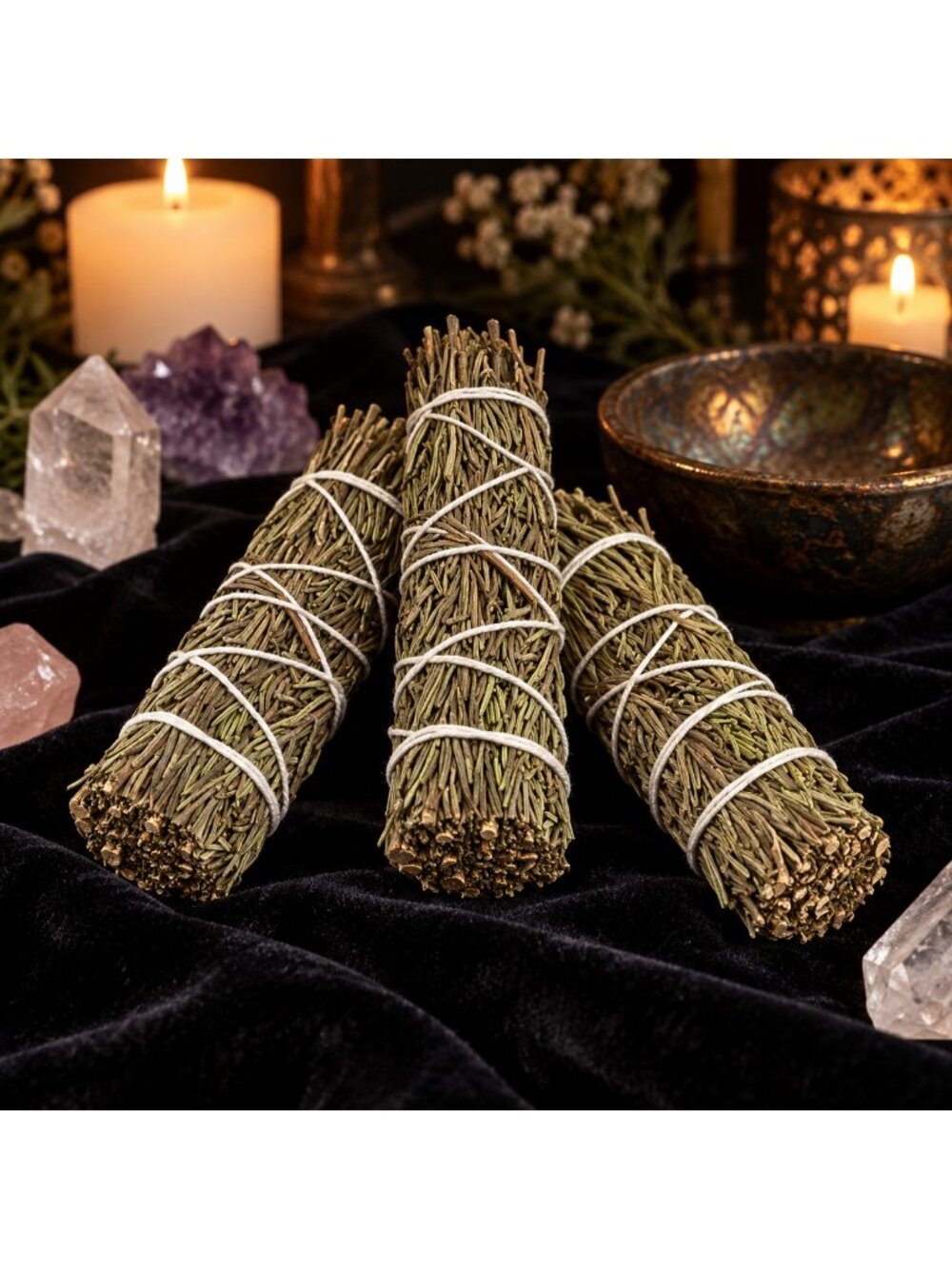 Rosemary Herbal Cleansing Bundles, 4-Inch, Pack of 3